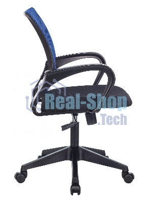 Кресло Бюрократ CH-695N/BL/TW-11 синий/черный, сетка, 120 кг, механизм качания