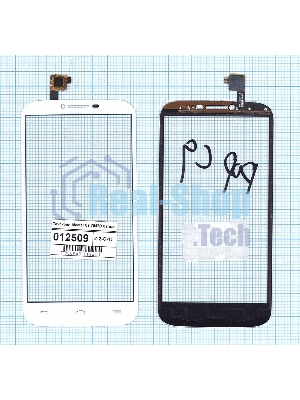 Сенсорное стекло (тачскрин) для Alcatel One Touch Pop C9 7047D, белое