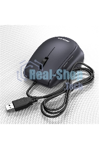 Мышь проводная Philips SPK7327 черный, 1600 dpi, USB, кнопки - 5