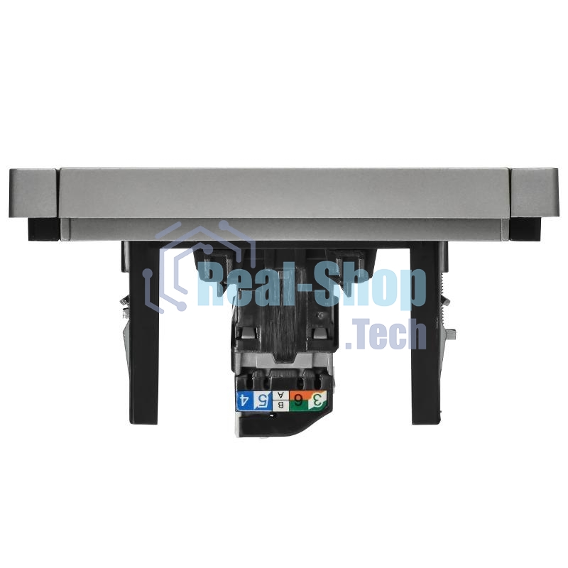 Розетка компьютерная RJ45 кат.5E IEK FORTE&PIANO FP532 сталь