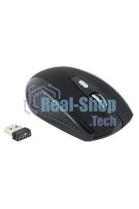 Мышь беспроводная Oklick 455MW черный, 1600 dpi, радиоканал, USB, кнопки - 6