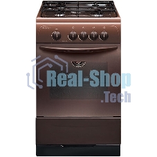 Плита газовая Gefest ПГ 3200-08 К43 коричневый, конфорок 4 шт, духовка 42 л, 50 см x 85 см x 53 см