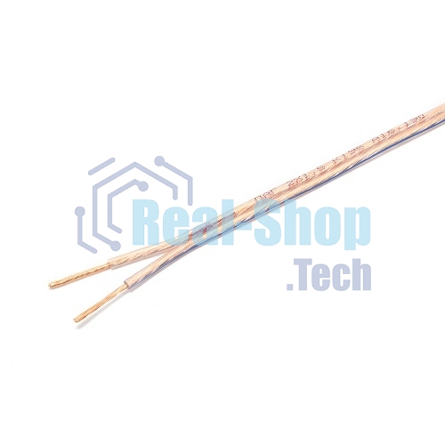 Акустический кабель Cablexpert CC-TC2x1,5-100M, прозрачный, 100 м, на катушке