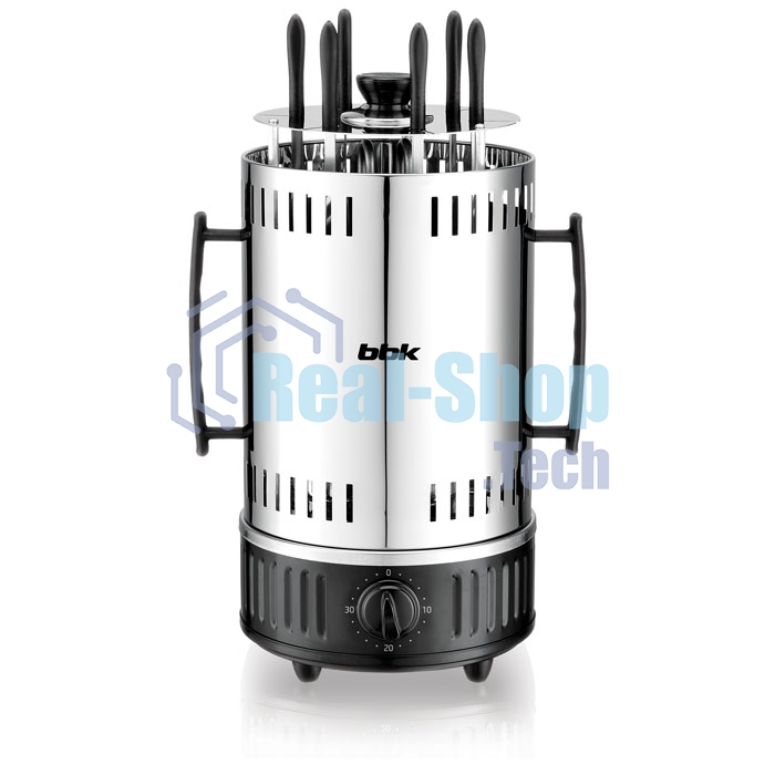 Шашлычница электрическая BBK BBQ603T нержавеющая сталь/черный