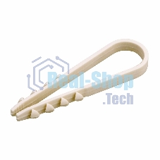 Дюбель-хомут нейлоновый PROconnect 11-18 мм, белый, упаковка 100 шт.