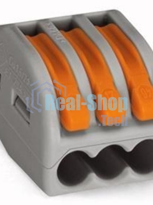 Клеммник 3х(0.08-2.5) WAGO 222-413