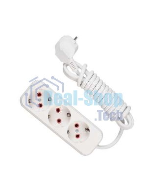 Удлинитель 3х3 м с заземл. 16А IP20 Lezard 720-0303-301