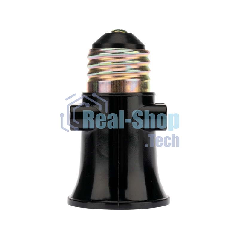 Патрон-розетка Rexant карболитовый Е27 черный с этикеткой