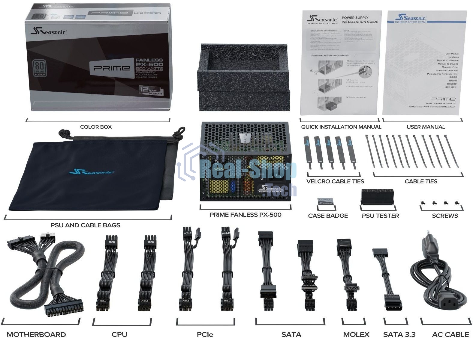 Блок питания SEASONIC PRIME Fanless PX-500 SSR-500PL