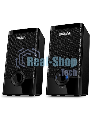 Колонки Sven 318 черный USB-порт ПК, ноутбука или адаптер 5V DC