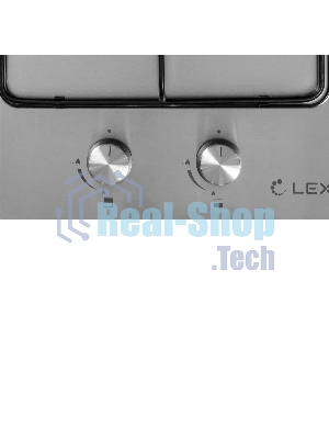 Газовая варочная панель LEX GVS 320 IX1000/3000Вт 2конфорки нерж.сталь