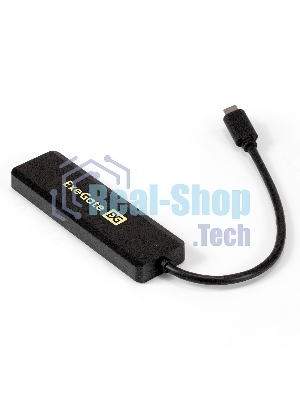 USB-концентратор ExeGate DUB-4CP/1 (кабель-адаптер USB Type C --> 4xUSB3.0, Plug&Play, черный)