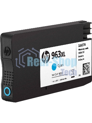 Картридж струйный HP 963XL 3JA27AE голубой увеличенной емкости (1600 стр) для HP OfficeJet Pro 9010, 9013, 9020, 9023
