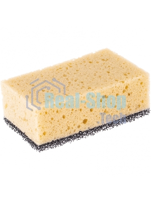 Губка крупнопористая комбинированная для удаления эпоксидной затирки Сибртех 160х95х60 мм