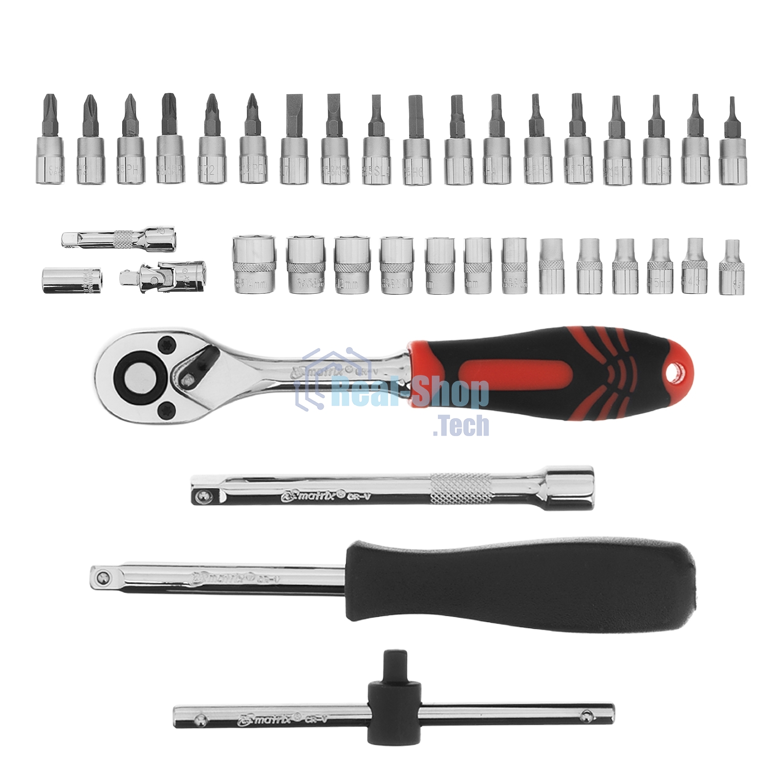 Набор слесарно-монтажный Matrix с квадратом 1/4