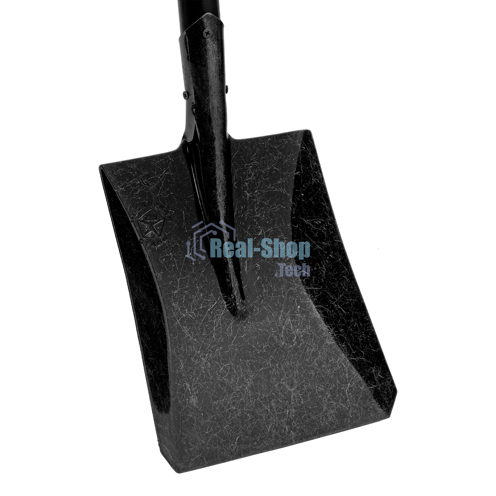 Лопата совковая углубленная, 230х285х1310 мм, деревянный черенок, с рукояткой, LUXE Palisad