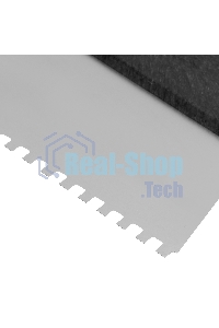 Шпатель из нержавеющей стали Сибртех 200 мм, зуб 6х6 мм, пластмассовая ручка