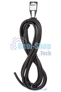 Трубa автомобильная гофрированная ПП Rexant, Ø4,6 мм, разрезная, бухтa 5 м/уп.