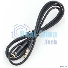 Кабель аудио удлинительный Cablexpert CCAB-02-35MF-1MB. 3.5 Jack (M)/3.5 Jack (F), черный, 1м, блистер