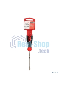 Отвертка шлицевая Rexant SL 3х75 мм, трехкомпонентная рукоятка сталь, S2