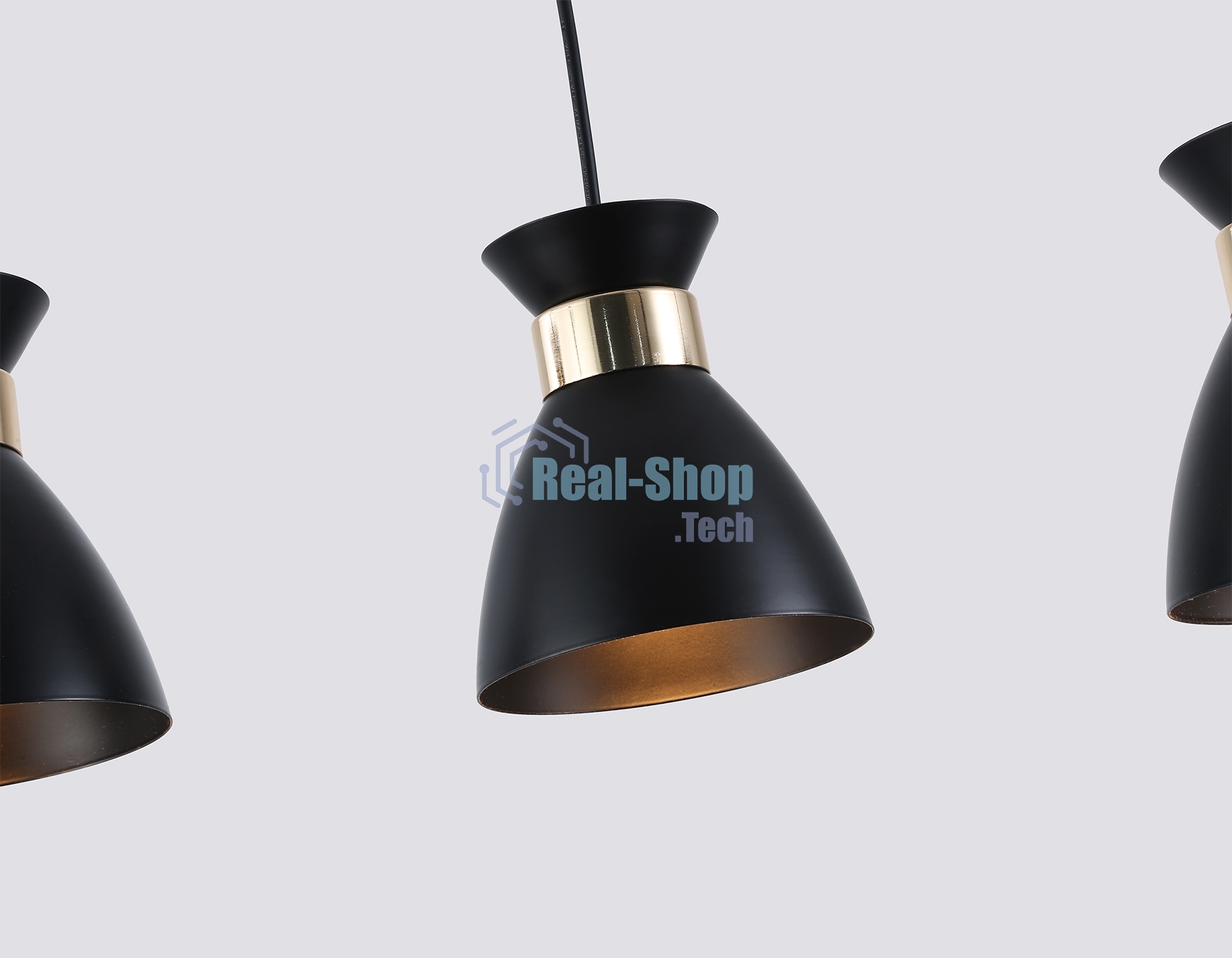 Светильник Ambrella light TR8469/3 BK/FGD черный/золото E27/3 max 60W 550*135*1000