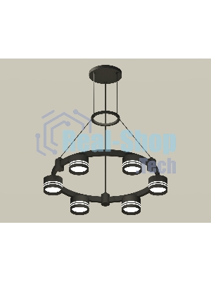 Светильник Ambrella light XR92051203/6 SBK/FR черный песок/белый матовый GX53 (A9205, C9232, N8478)