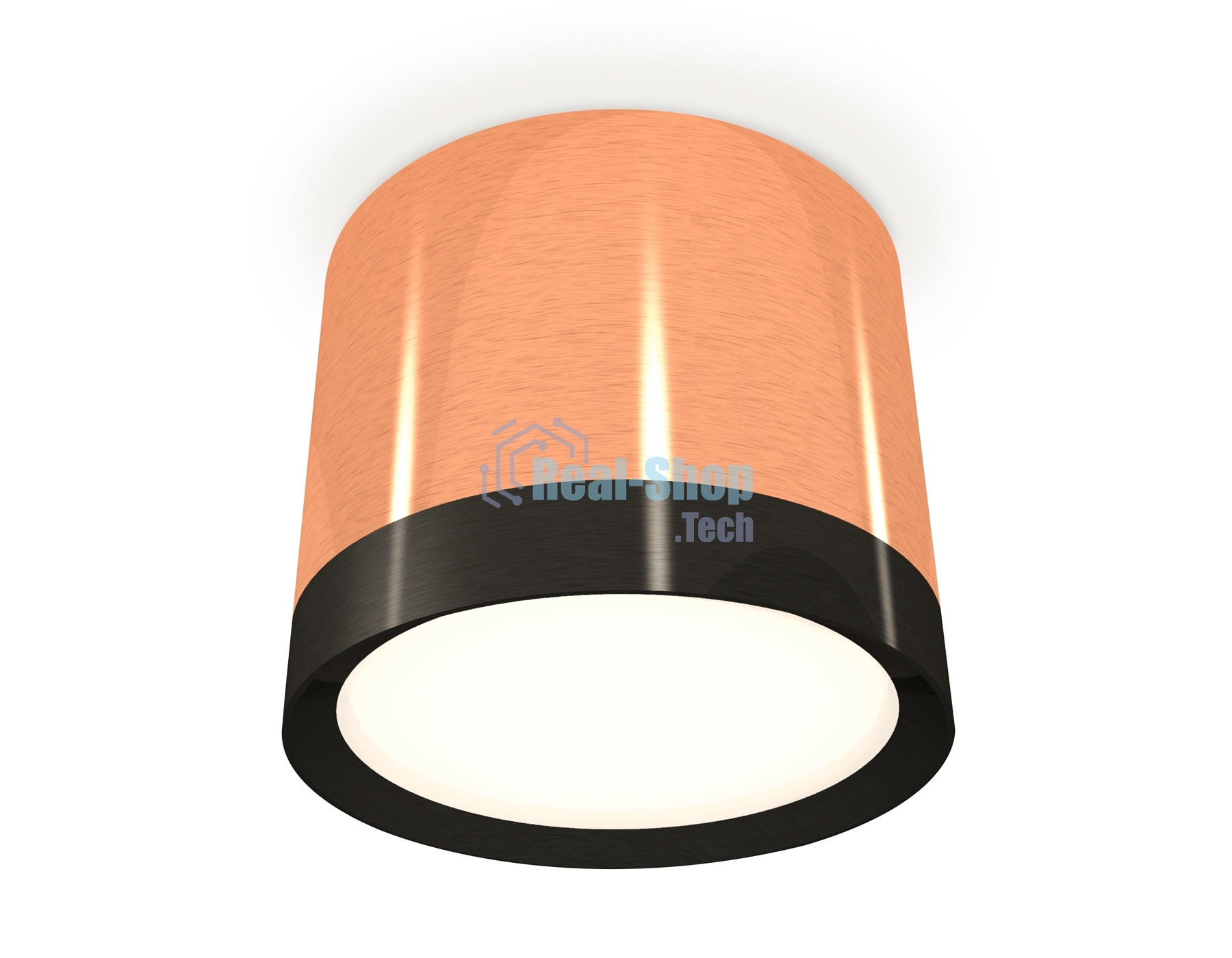 Светильник Ambrella Light XS8122001 PPG/PBK золото розовое полированное/черный полированный GX53 (C8122, N8113)