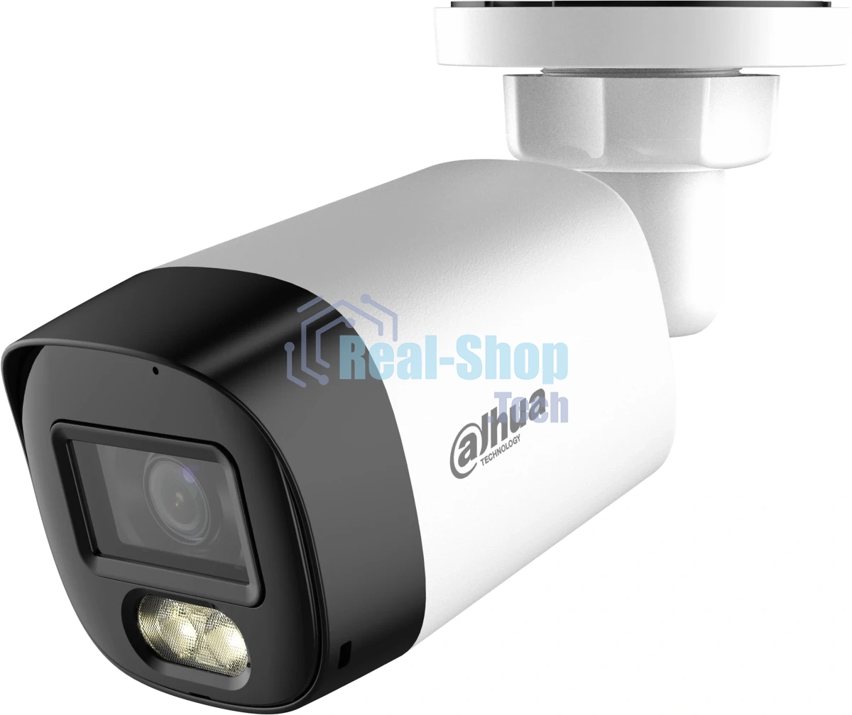 Камера видеонаблюдения Dahua DH-HAC-HFW1500RLP-IL-A-0280B, IP, 5 Мп, 2.8 мм, белая