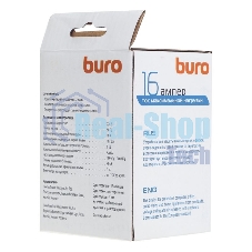 Сетевой фильтр Buro 100SH-W (1 розетка) белый (коробка)