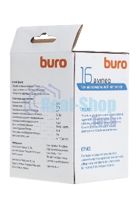 Сетевой фильтр Buro 100SH-W (1 розетка) белый (коробка)