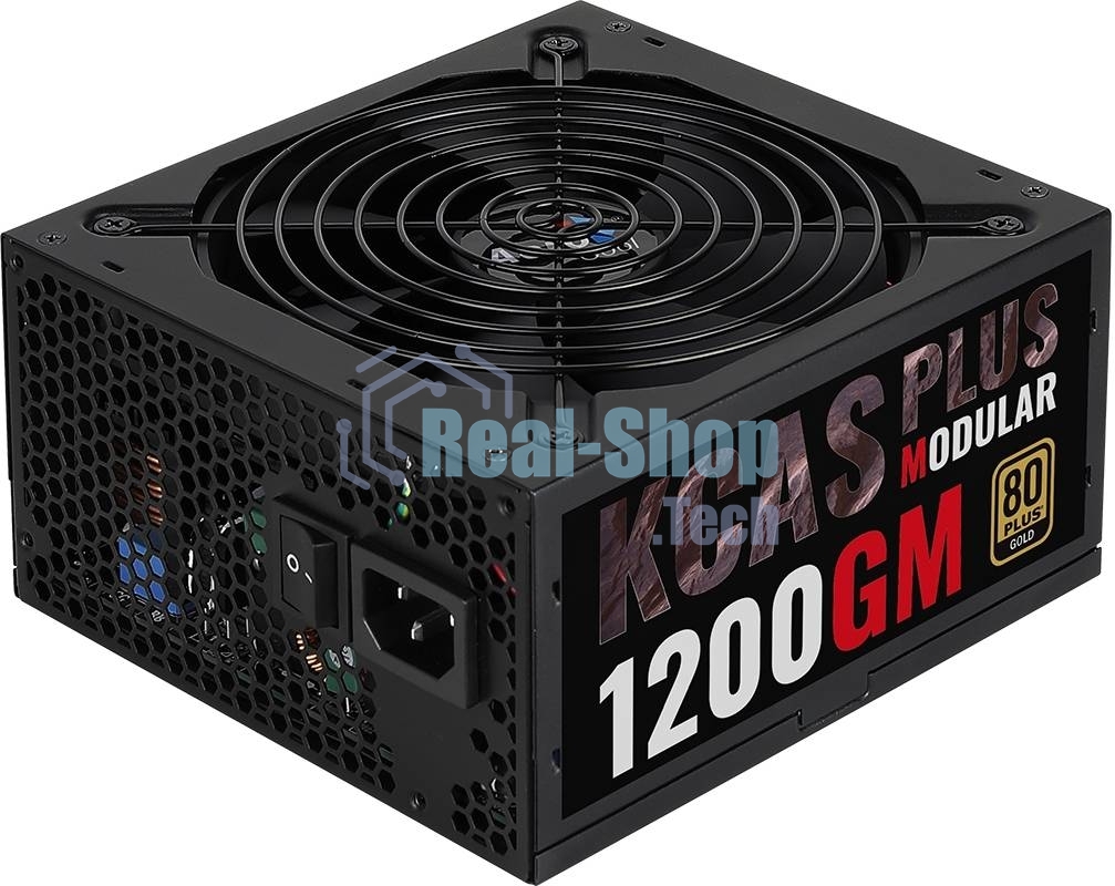 Блок питания Aerocool/Formula 1000W Retail KCAS PLUS 1000GM, 80 PLUS Gold, ATX v2.4, модульный, fan 14cm, 6x PCI-E [6+2-Pin], 10x SATA, 6x MOLEX