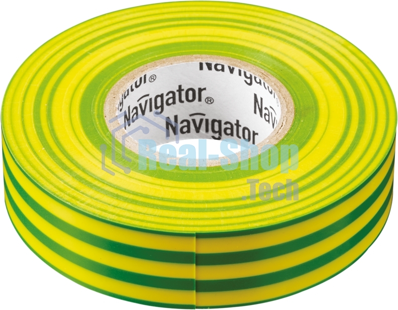 Изолента ПВХ Navigator 15 мм (рул.20м) жел/зел. NIT-B15-20/YG