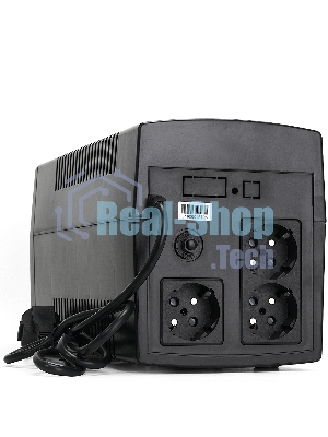 Источник бесперебойного питания Crown CMU-1000X (1000VA/600w; Off-Line; 2 х Euro с резервным питанием и фильтрацией; 12V7AH х 2; Металл)