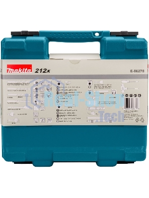 Набор принадлежностей Makita E-06270 212 предметов (жесткий кейс)