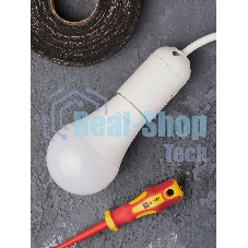 Патрон Е27 пластиковый подвесной термостойкий пластик бел. PROxima