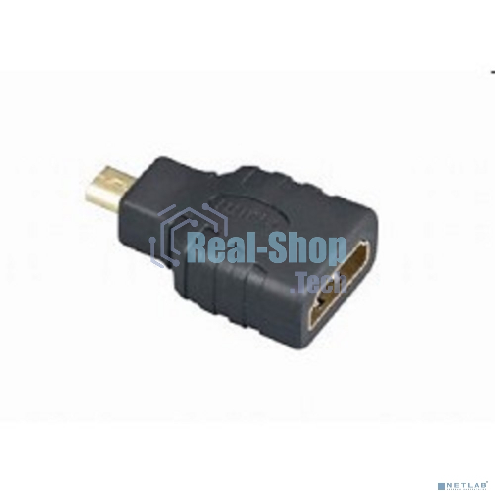 Переходник Gembird Переходник HDMI-microHDMI 19F/19M, золотые разъемы, пакет