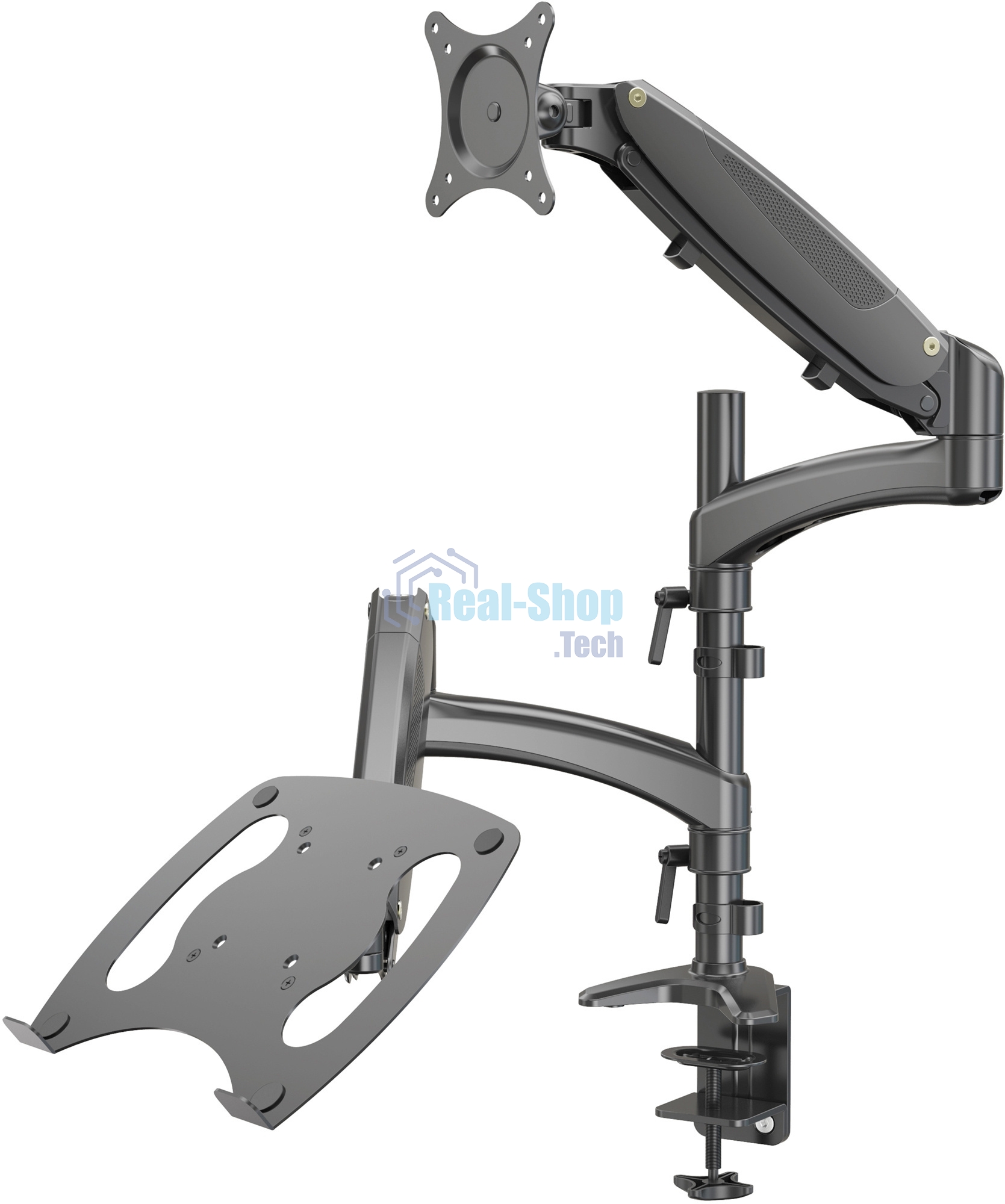 Кронштейн для монитора/ноутбука Cactus CS-VM-LH08-BK черный 13