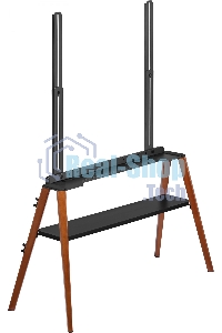 Подставка для телевизора Cactus CS-ST3647BKWN черный/орех 49