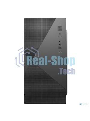 Компьютерный корпус с блоком питания 450Вт. Case Forza mATX, 450W, 2xUSB 2.0, Black, w/o FAN, 8 см fan PSU, power cord