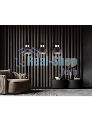 Светильник Ambrella light TR8469/3 BK/FGD черный/золото E27/3 max 60W 550*135*1000