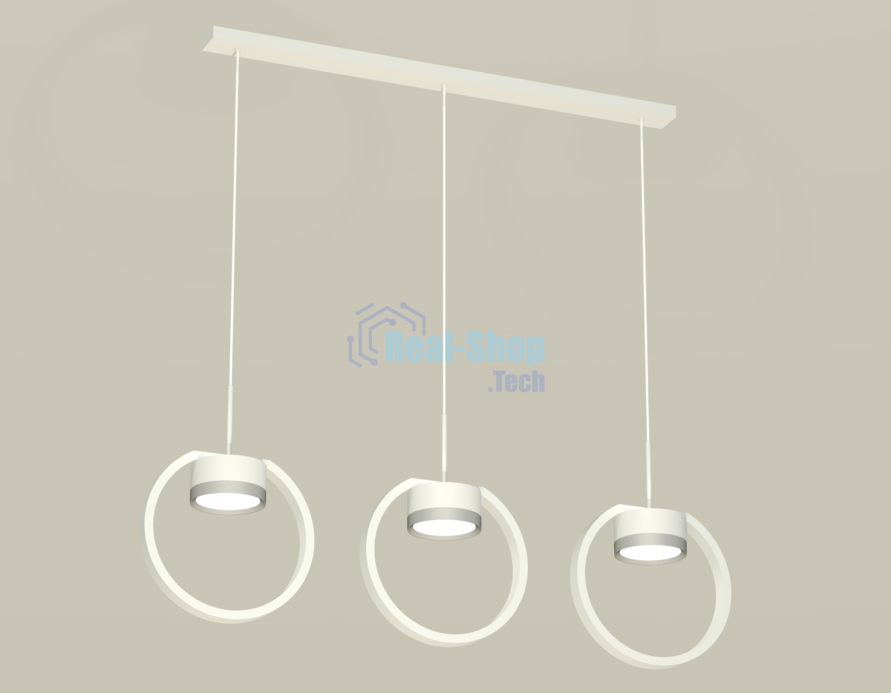 Светильник Ambrella light XB9106101/3 SWH/MCH белый песок/хром матовый GX53 (C9106, N8121)
