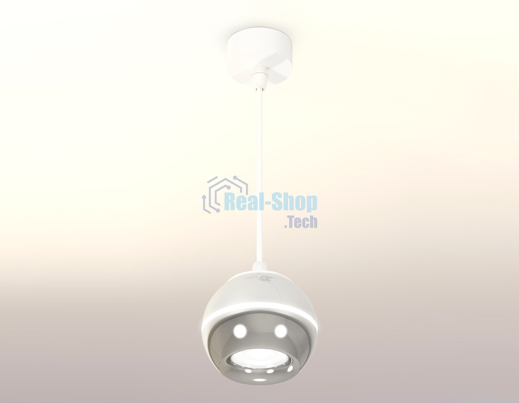 Светильник Ambrella XP1104001 PSL/SWH серебро полированное/белый песок MR16 GU5.3 LED 3W 4200K (A2301, C1104, N7012)