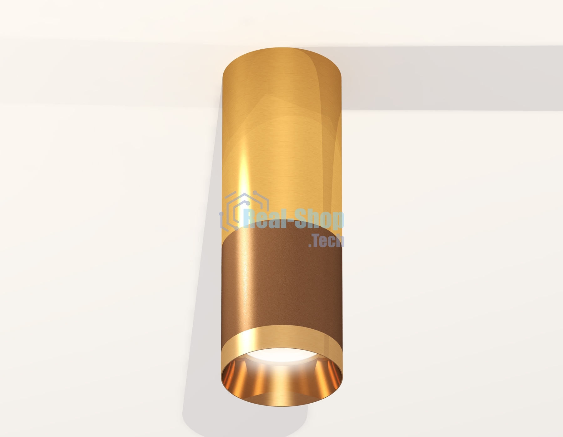 Светильник Ambrella Light XS6304080 SCF/PYG кофе песок/золото желтое полированное MR16 GU5.3 (C6304, C6327, A2010, N6134)