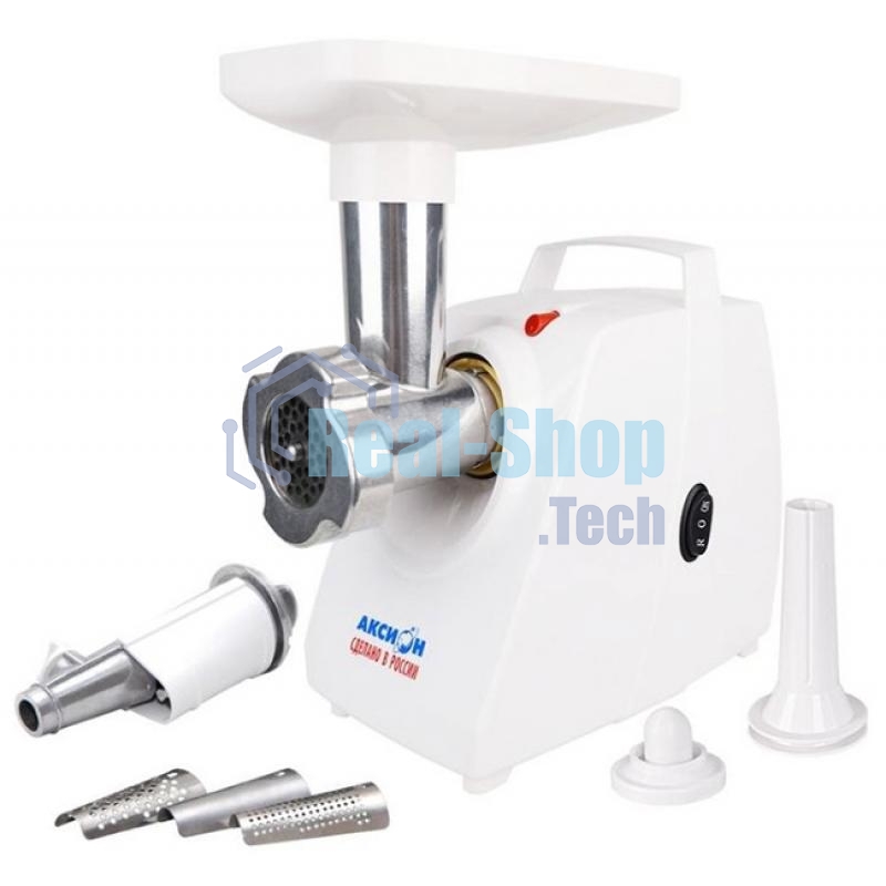 Мясорубка электрическая Аксион М33.04,1500 Вт, произ. 100 кг/час, приставки-соковыжималка, 