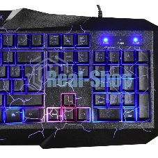 Игровой комплект Oklick HS-HKM100G черный 2.2м мониторы оголовье