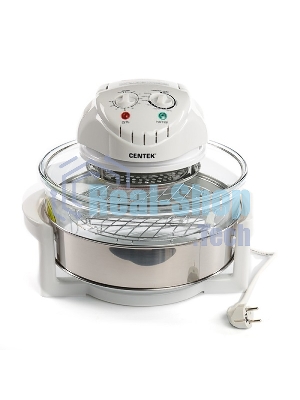 Аэрогриль Centek Ct-1456 белый, 1400 Вт, 12 л, механическое управление, 0 программ