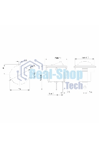 Выключатель клавишный Rexant круглый 250V 3А (2с) ON-OFF черный Micro