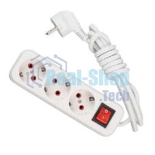 Удлинитель 3х2 м с заземл. 16А IP20 с выкл. Lezard 720-0302-302