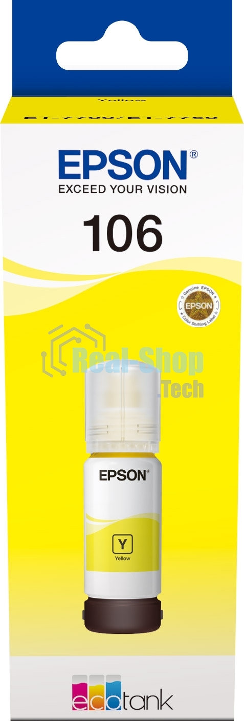Чернила Epson 106Y C13T00R440 желтый (70 мл) для Epson L7160/7180