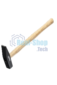 Молоток слесарный Sparta 200 г, квадратный боек, деревянная рукоятка